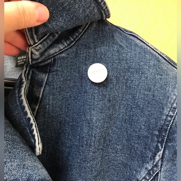 Vintage Emanuel Ungaro LIBERTE denim blazer jacket size  10 - Picture 12 of 12